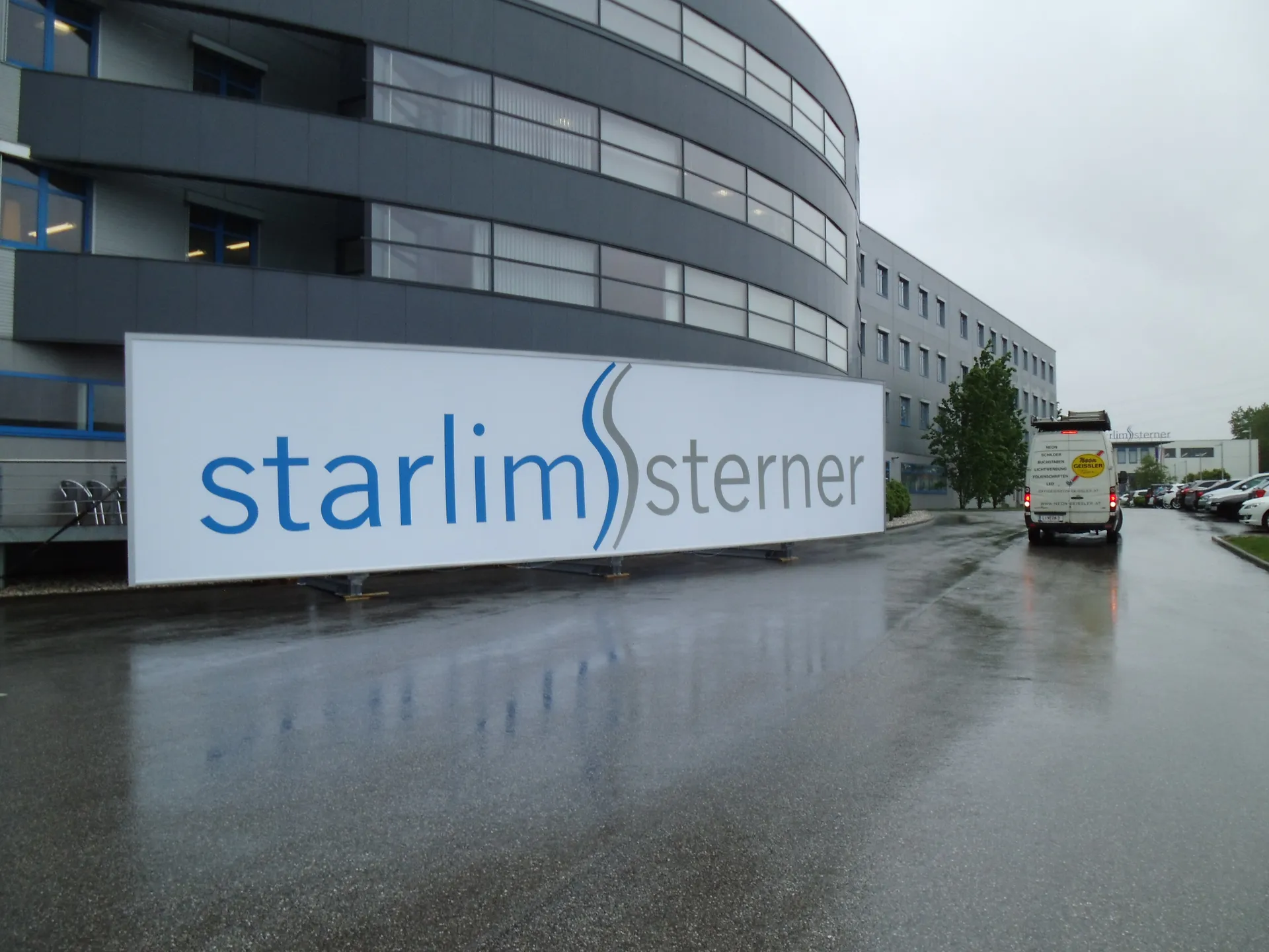 Spannrahmen mit LED-Beleuchtung