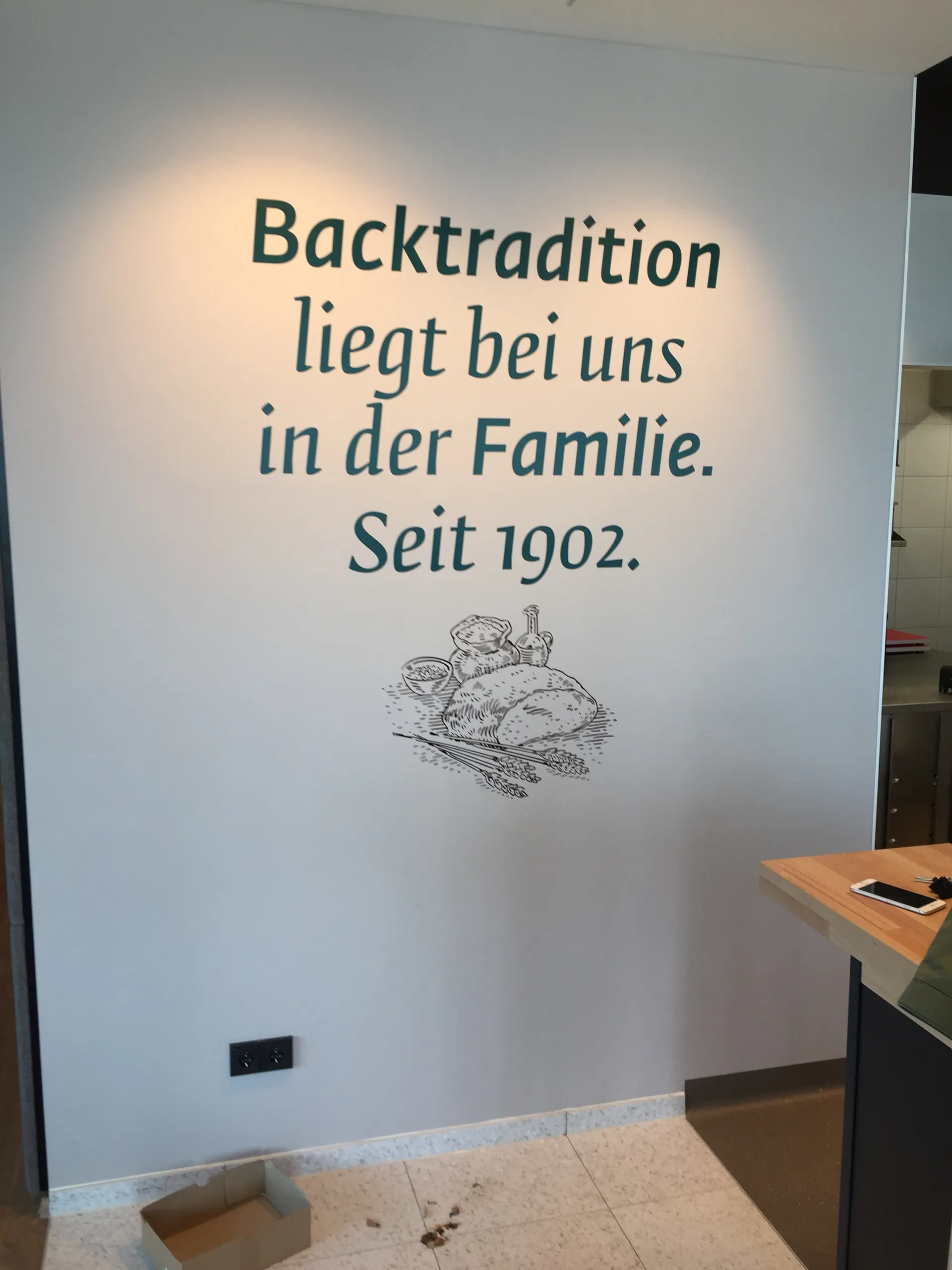 Folienbuchstaben Detail