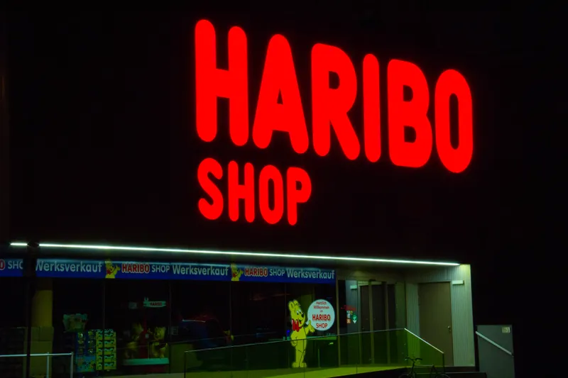 Haribo Leuchtschrift