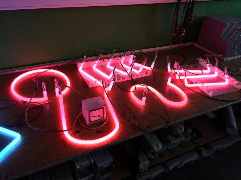 Neonröhren Nahaufnahme