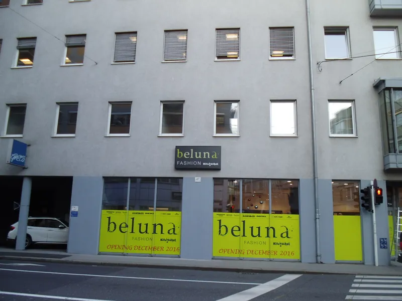 Schaufensterfolierung Detailansicht